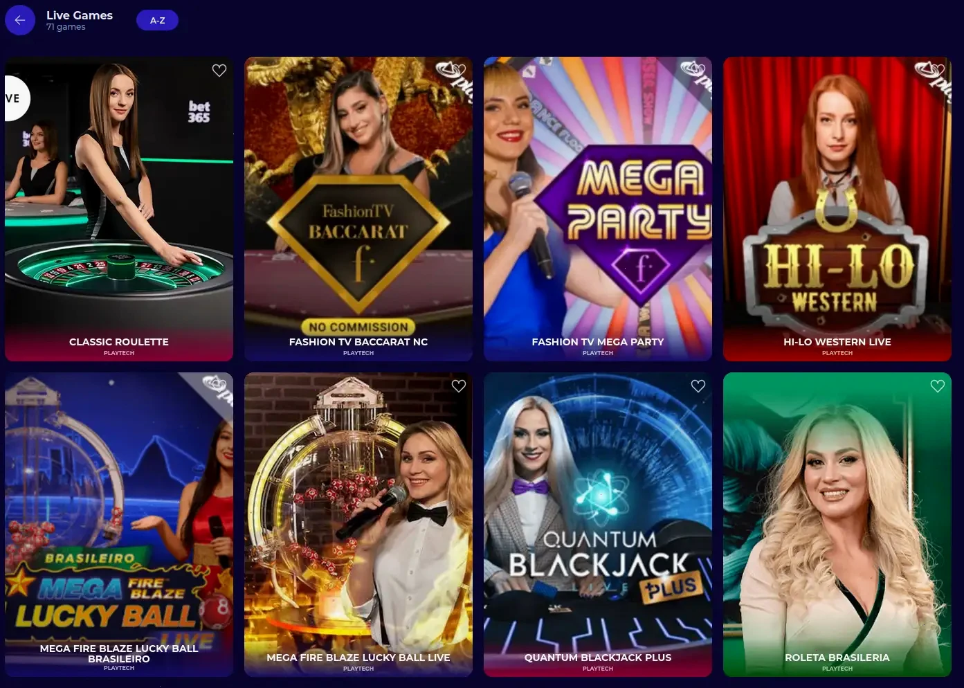 Betify mobile casino interface showing slots and live dealer games on smartphone